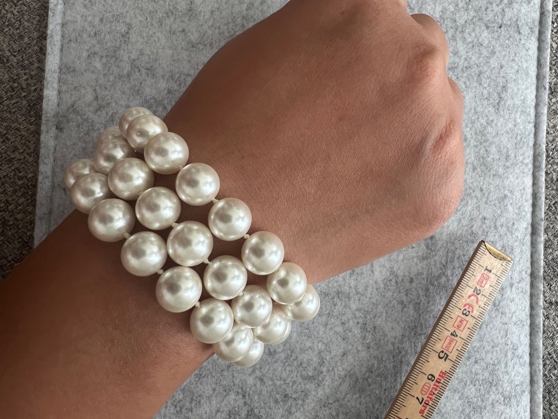 Bracciali & Braccialetti: Perlenkette 3-reihig Vintage – Usato da Uznach venduto da Ya_x7x6 5