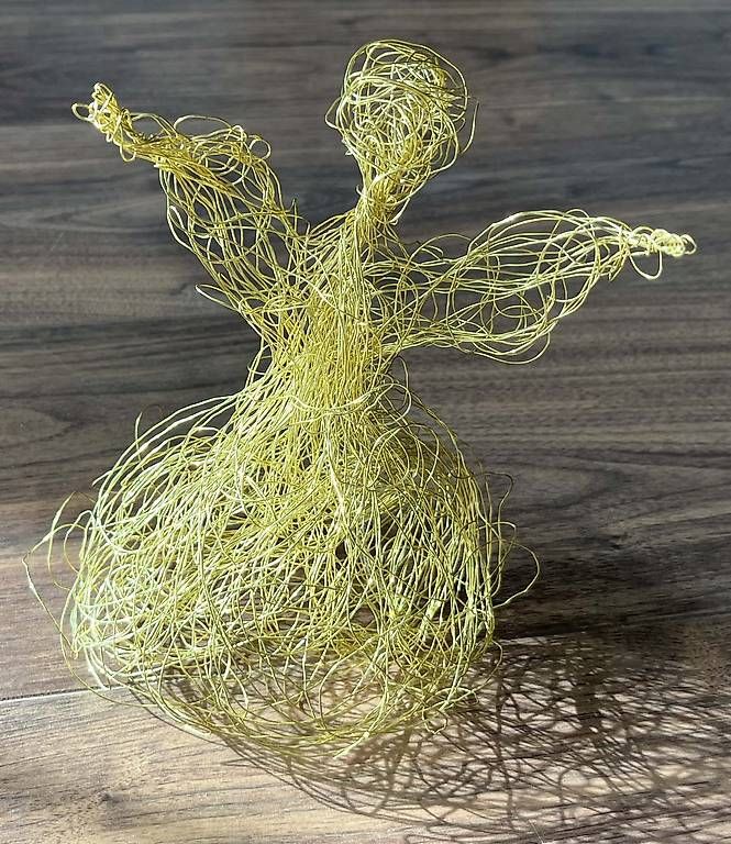 Tutte le decorazioni: Engel aus goldenem Draht – Nuovo (secondo la descrizione) da Rotkreuz venduto da Vauban