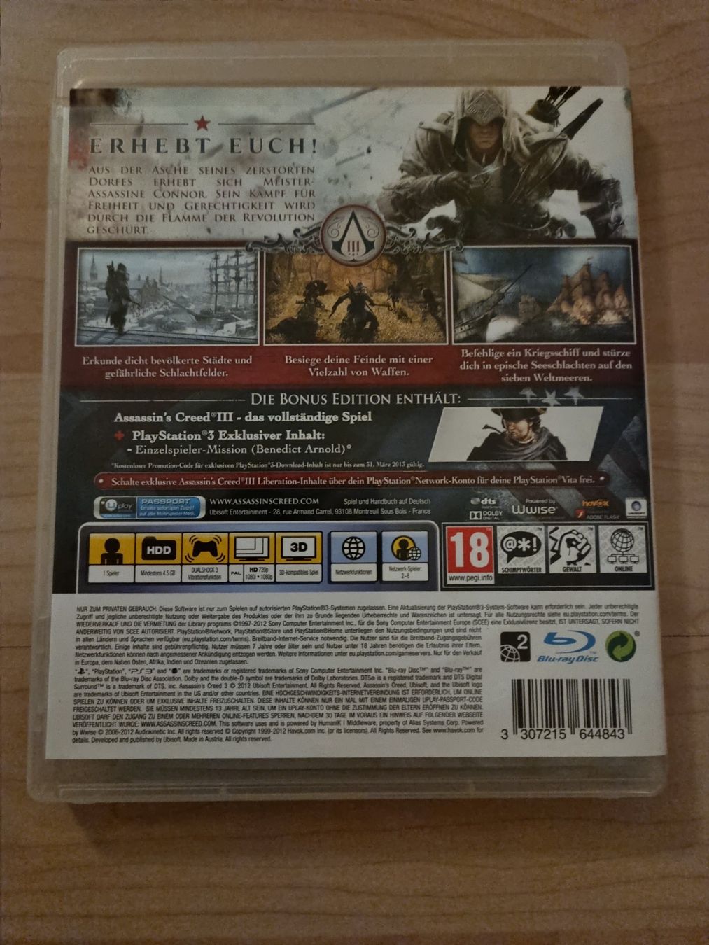 Giochi: Assassins Creed 3 für PS3 – Nuovo (secondo la descrizione) da Ostermundigen venduto da ala_pt5h 1