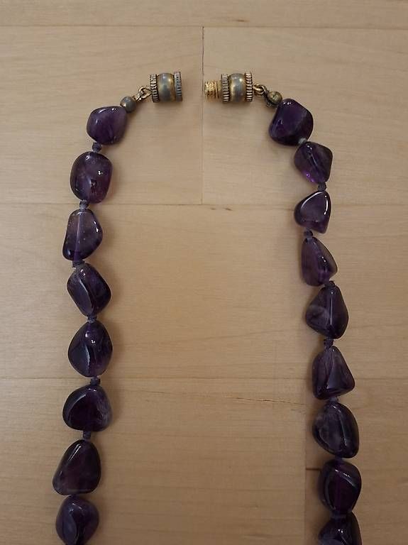 Catenine: Lange Halskette aus Amethyst – Usato da Wabern venduto da amo_pp26 2