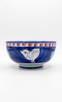 Kleine Keramikschale Pulcino Blau handbemalt