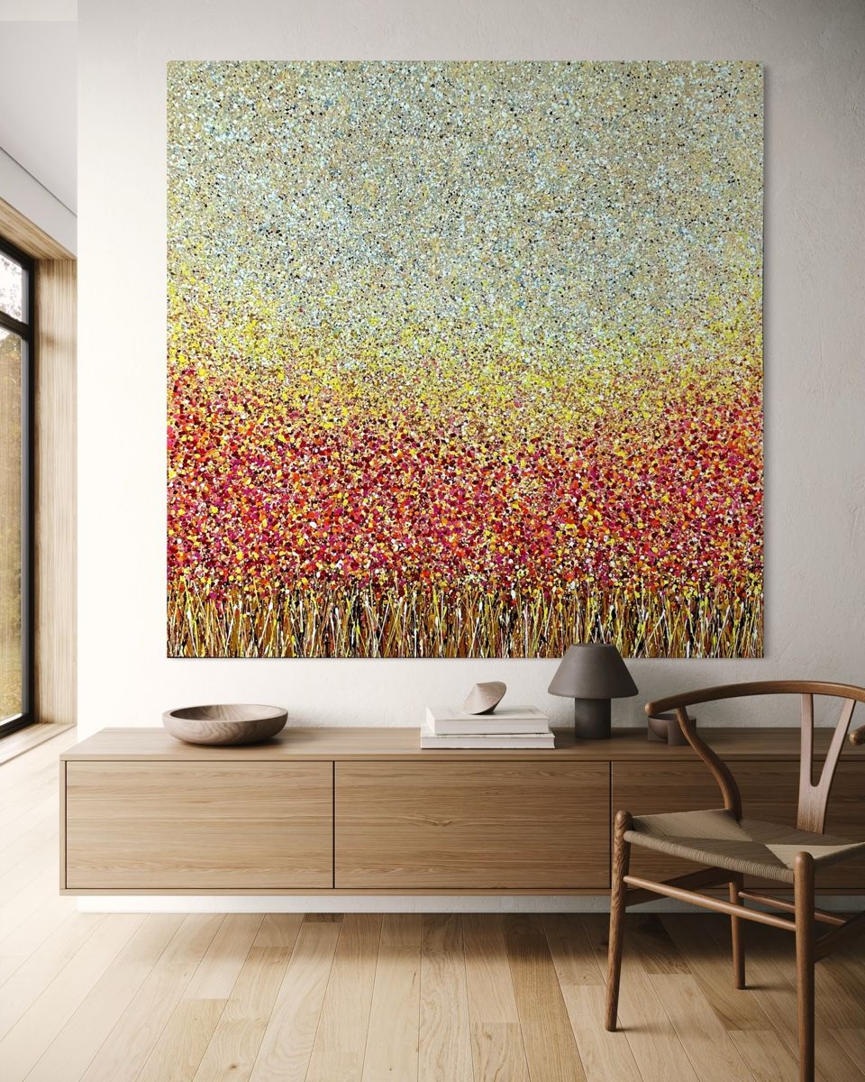 Gemälde: „Primavera" XL Artwork – Neu und originalverpackt aus Uznach von Spillmannkunst43 4