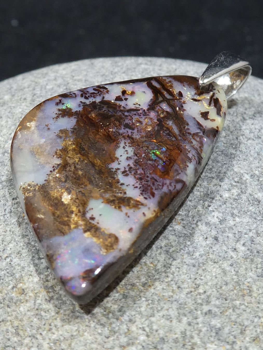 Ciondoli: Anhänger Boulder Opal. – Nuovo (secondo la descrizione) da Niederbüren venduto da Raphael014 2