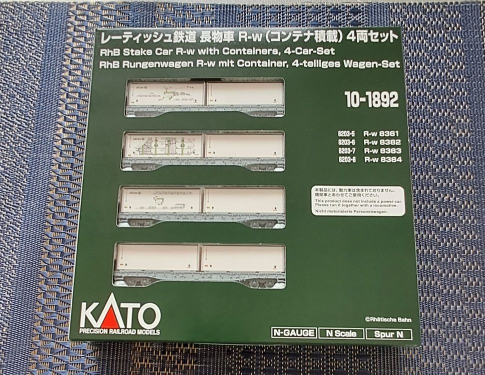 Eisenbahn-Container-Wagons Kato RHB Spur N (Neu und originalverpackt ...