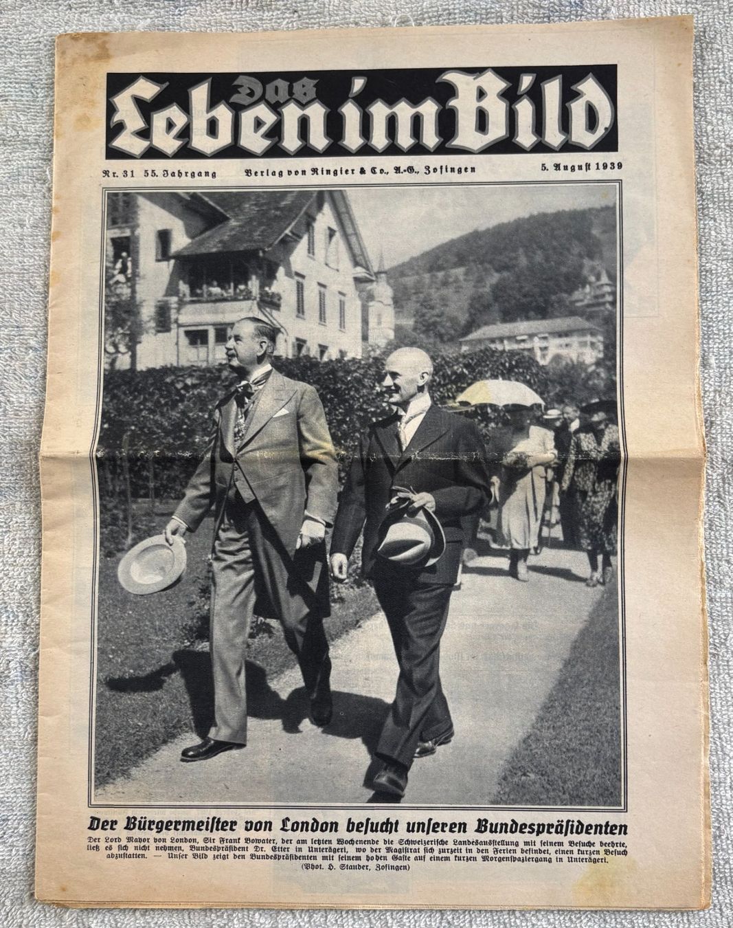 Riviste & Magazine: DAS LEBEN IM BILD 05. AUGUST 1939 – Usato da Ostermundigen venduto da wini63