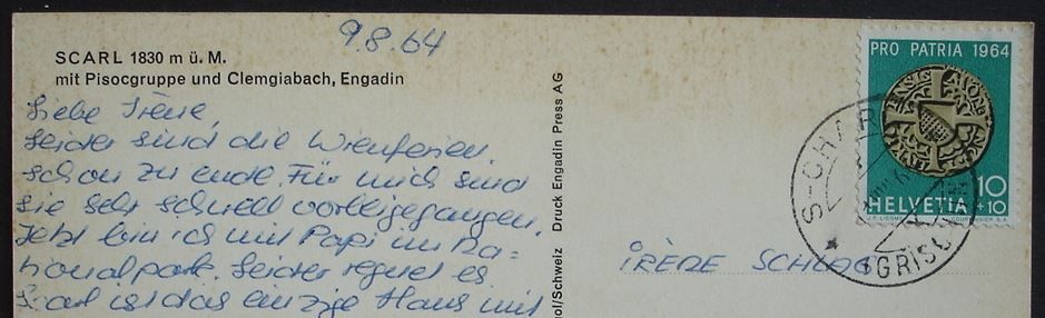 Ansichtskarten: SCARL mit Pisocgruppe – Gebraucht aus Jona von philajona 1
