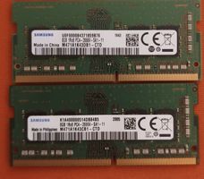 2x8GB Samsung RAM DDR4 2666MHz SO-DIMM akzeptabel