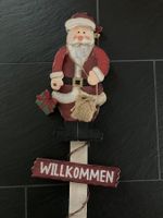 Weihnachtsdeko Willkommensschild Santa Claus