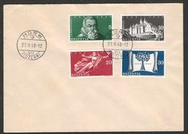 1948 : Serie Nr. 281 - 284 auf FDC von Horw