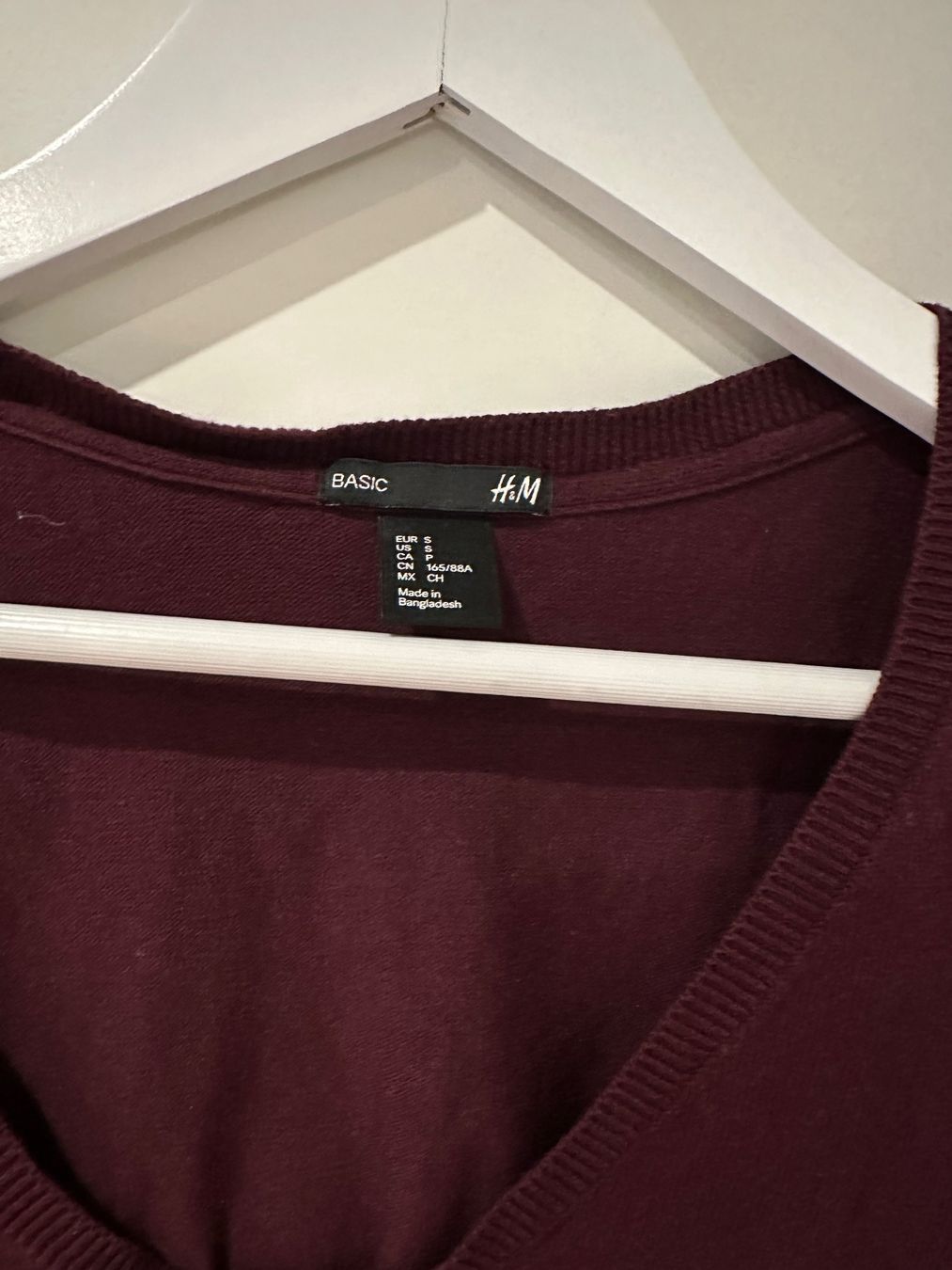 H&M Maglioni & Felpe: H&M Basic Pulli, Grösse S, Weinrot – Usato da Zürich venduto da cfh_cg22 2