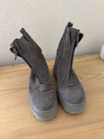 Gabor Stiefeletten Wildleder grau Grösse 38.5 Neu!