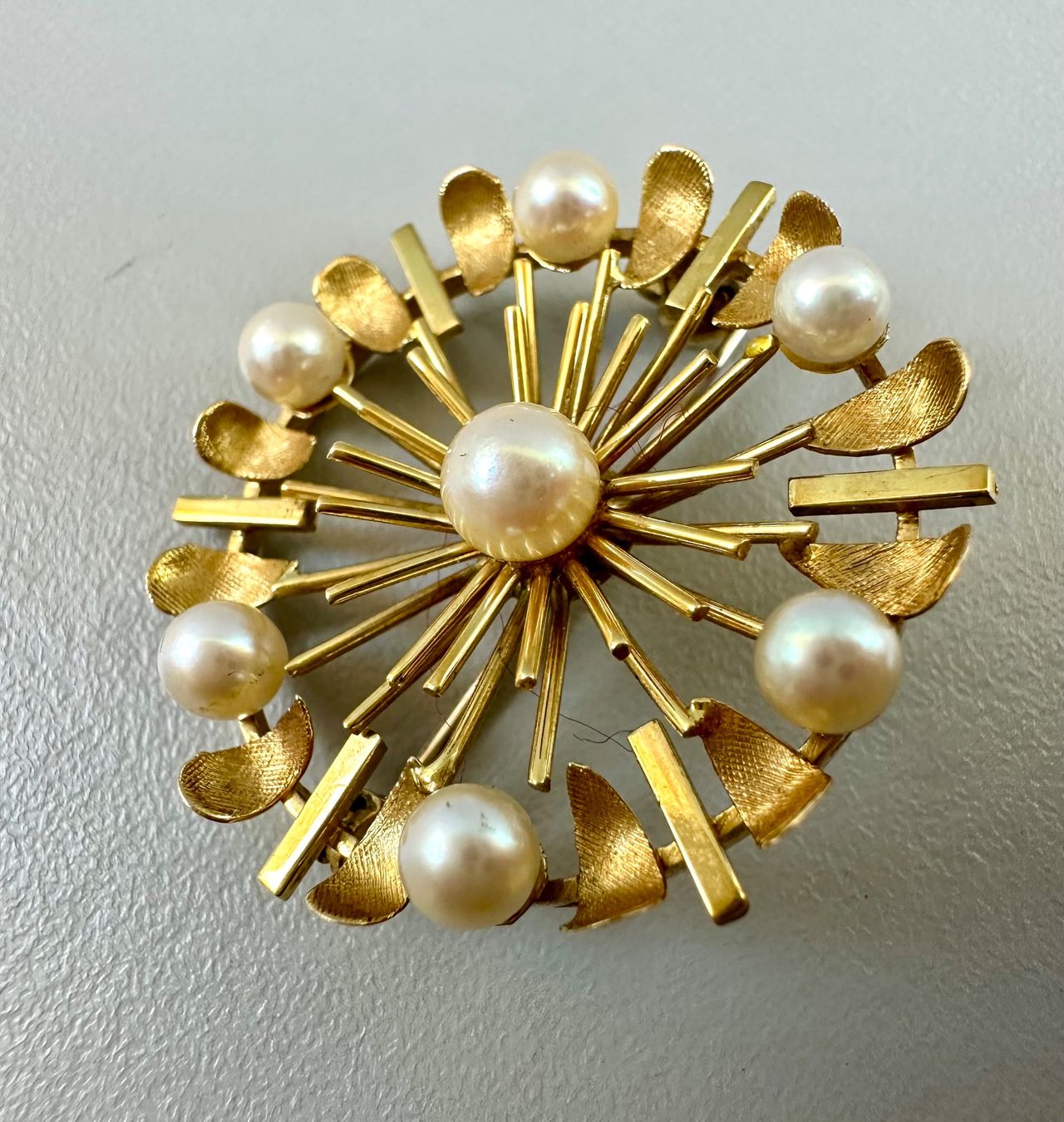 Broschen & Nadeln: ♦️ VINTAGE GOLDBROSCHE “PERLEN” 18K – Gebraucht aus Zürich von NIKI777 2