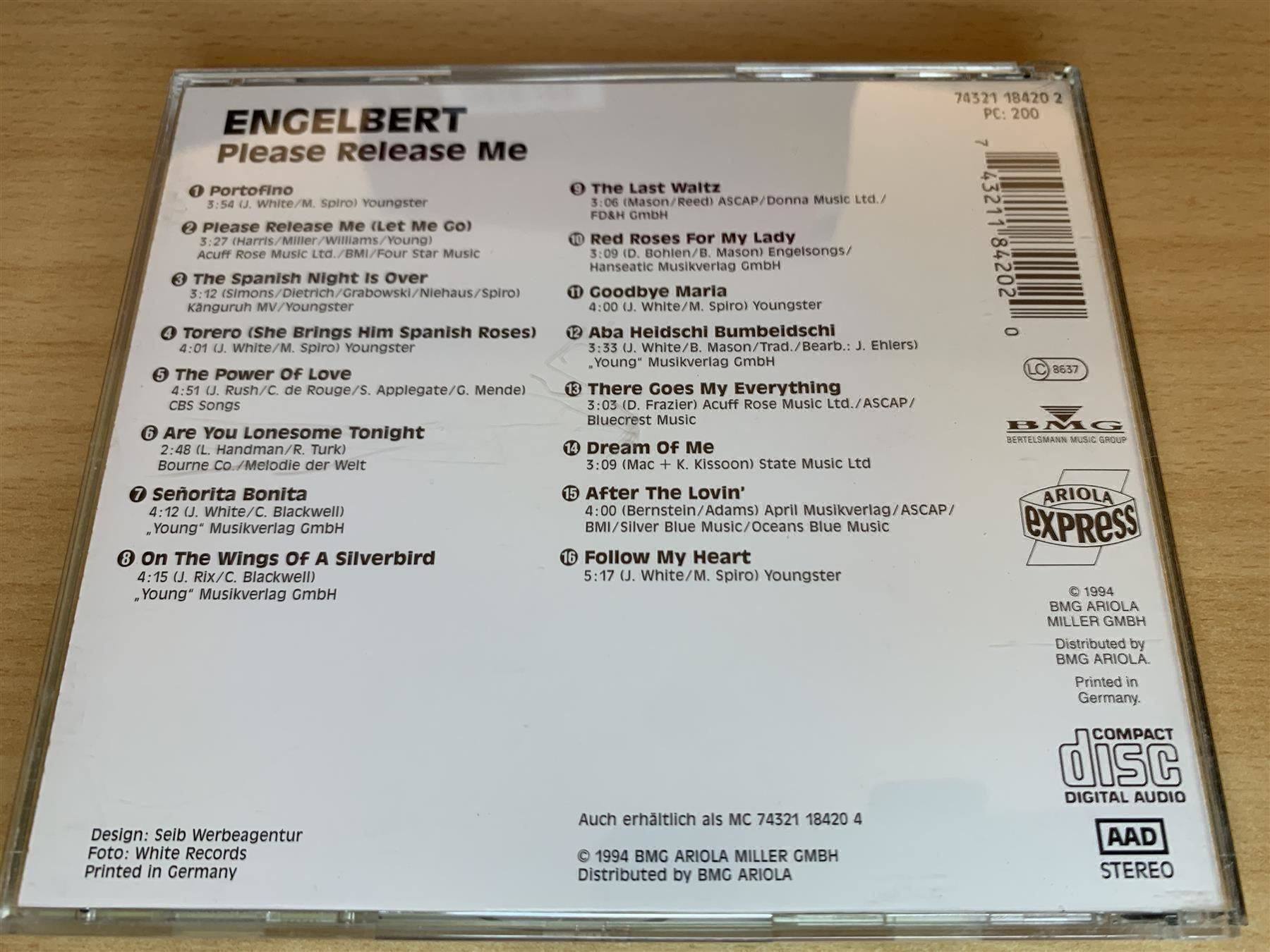 CDs: Engelbert – Please Release Me – D'occasion à Rikon im Tösstal par Alpenmutz 1