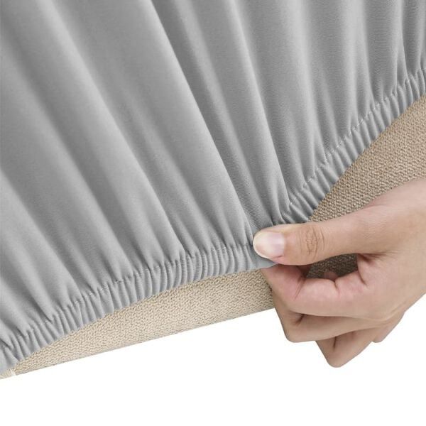 Divani: Housse extensible de canapé 2 places Gris Jersey de polyeste – Nuovo e nell'imballaggio originale da Palézieux venduto da bantouklan1 2