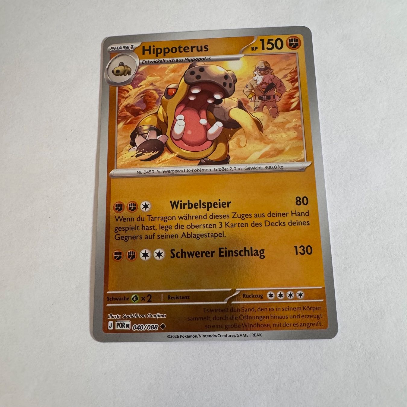 Pokémon Carte collezionabili: Pokémon - POR 40 - Hippowdon - DE – Nuovo (secondo la descrizione) da Staad SG venduto da miaCards