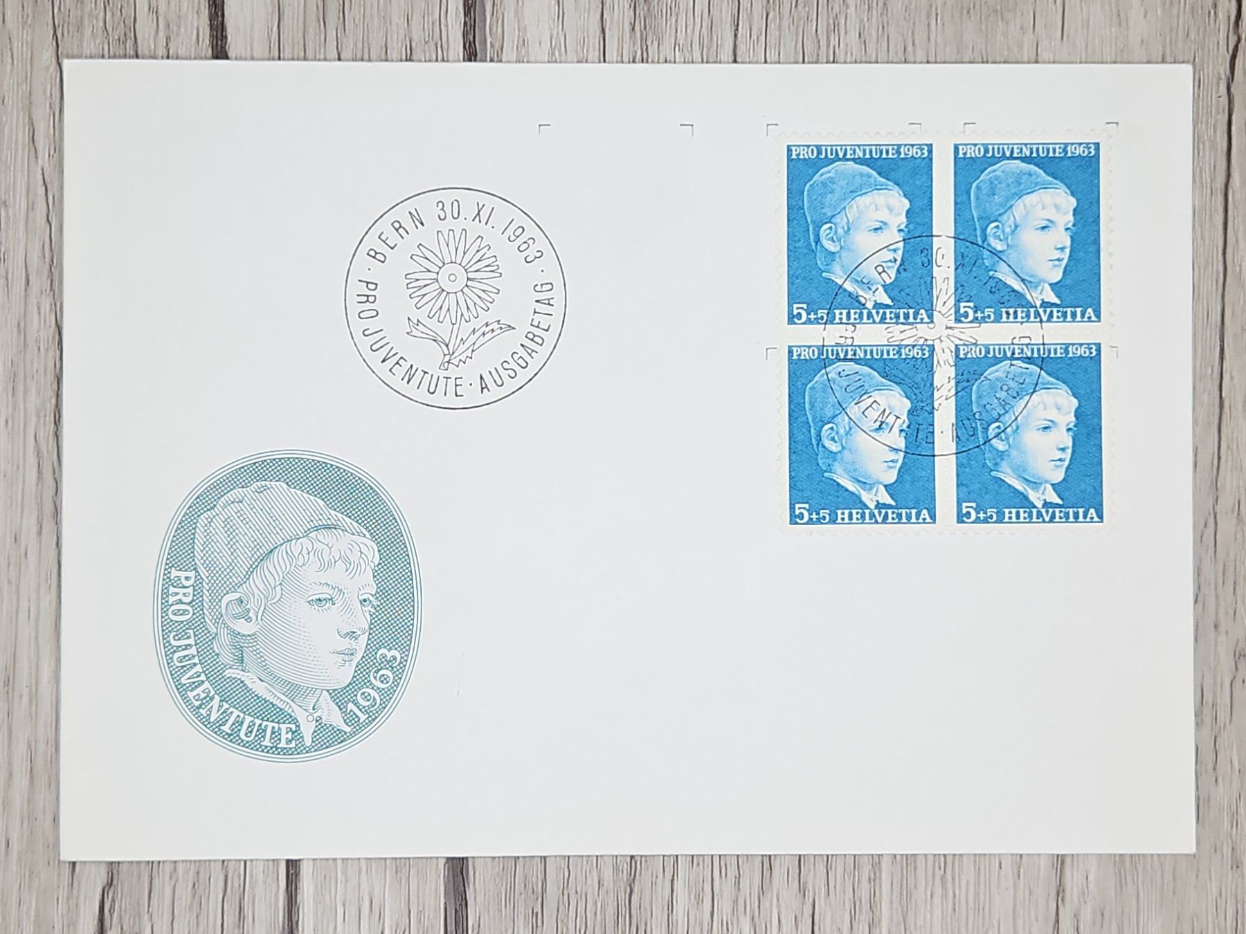 Tutti i francobolli: CL13 Enveloppe + Timbre Suisse 1963 – Usato da Cousset venduto da Patrick_Collections
