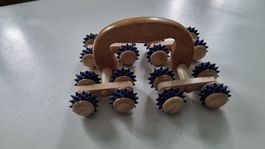 roulette de massage en bois