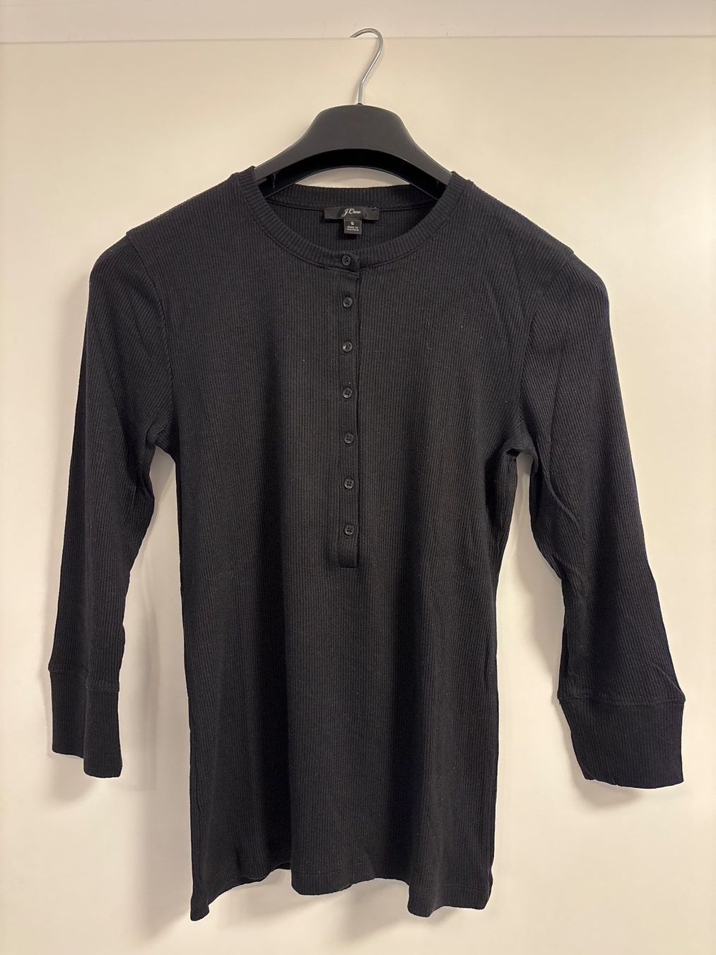 J.Crew T-Shirts: J.Crew Rippstrick Oberteil, schwarz, Grösse S - NEU! – Neu und originalverpackt aus Pfaffhausen von frickda