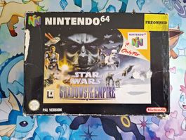 Star Wars Shadows of the Empire N64 - LEERE OVP
