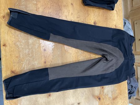 Reithose Pfiff schwarz braun Vollbesatz Grösse 38 gebraucht