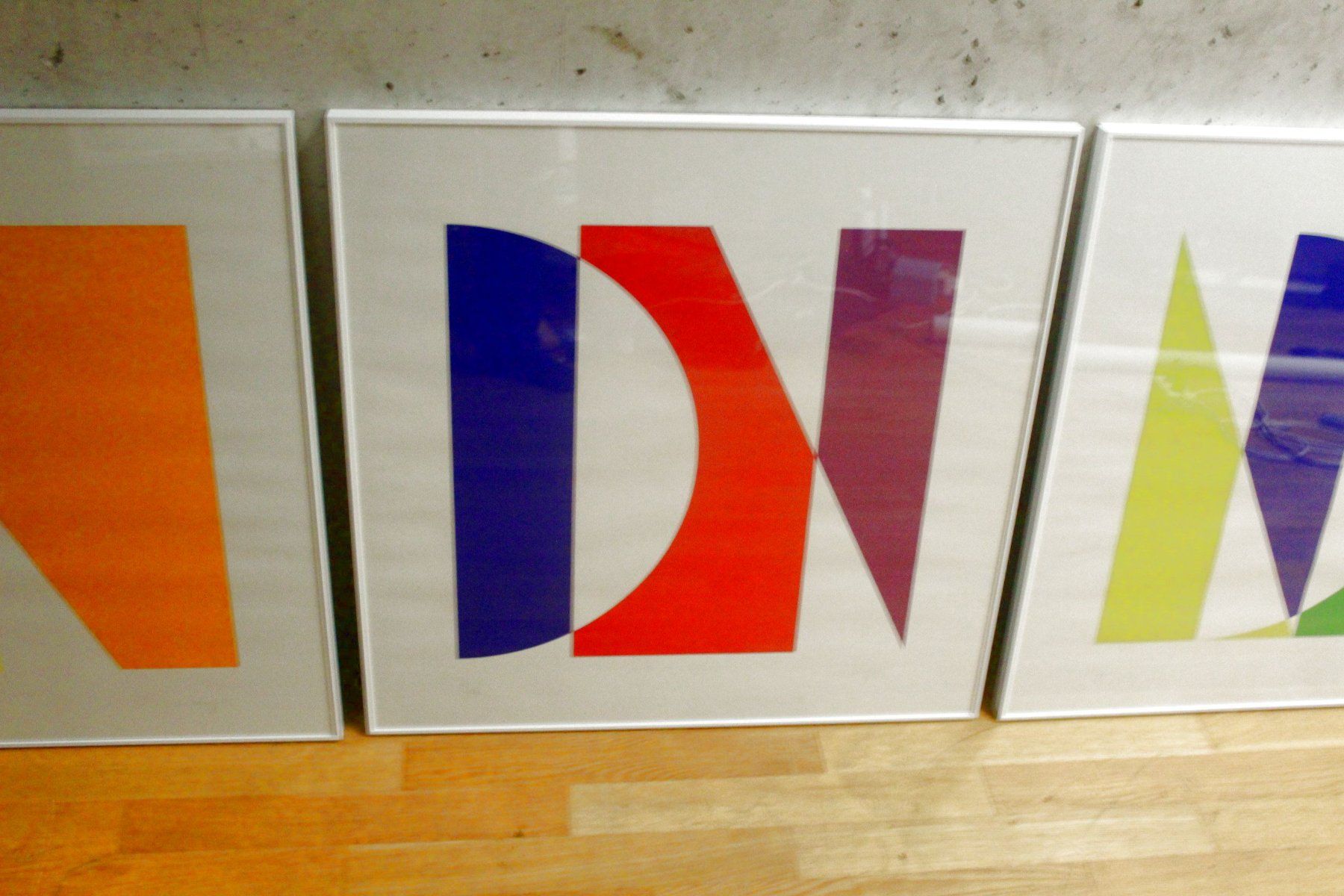 Grafica & Litografie: GOTTFRIED HONEGGER (Schweiz, 1917-2016) Triptychon, 1990 – Usato da Bern venduto da Arting 2