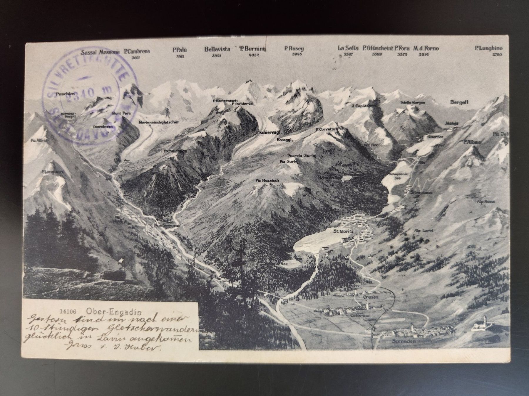 Ansichtskarten: Silvrettahütte-Stempel, dat. 1905 – Gebraucht aus Ohmstal von Lebensfreude05