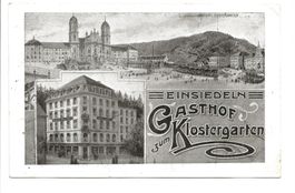 Einsiedeln (SZ) Gasthof zum Klostergarten - Werbung um 1920