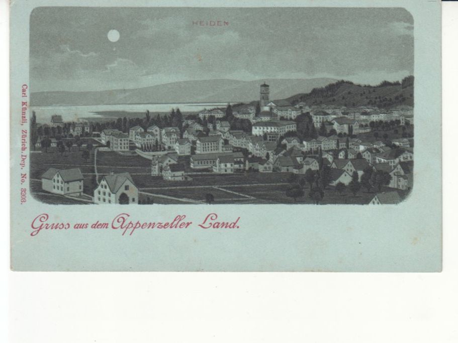 Cartoline postali: Heiden mit SBK 77A, 1900 – Usato da Bürglen TG venduto da StampGraf