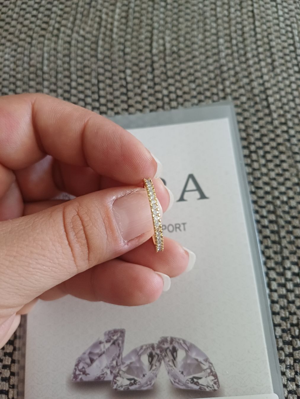 Ringe: Ring mit Moissanite, GRA Zertifikat, goldfarben – Neu (gemäss Beschreibung) aus Ostermundigen von Loulilou86 1