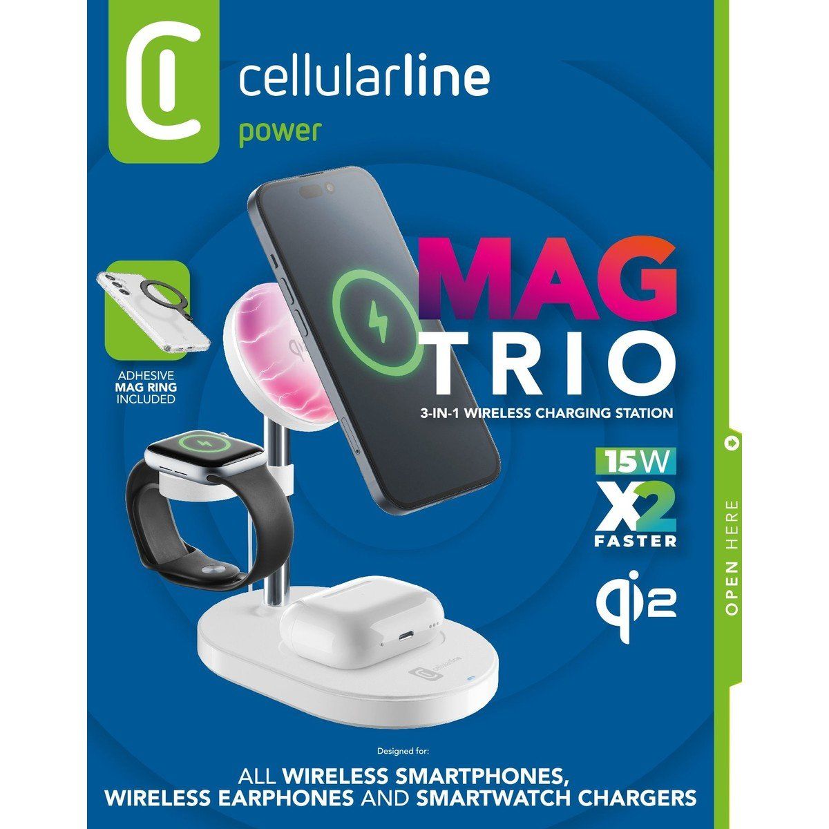 Caricabatterie: Chargeur 3in1 Cellularline 1 acheté = 1 offert – Nuovo e nell'imballaggio originale da Aigle venduto da GlobalTrading 1