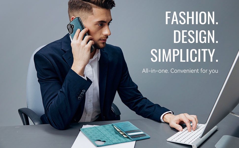 Cover & Protezioni schermo: iPhone 17 - étui à rabat portefeuille détachable bleu – Nuovo e nell'imballaggio originale da Morges venduto da DigiAC 2