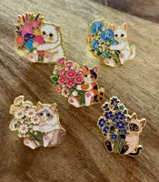 Set 5x Pin Katzen