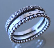 PANDORA Silber 925 Fingerring Gr. 56