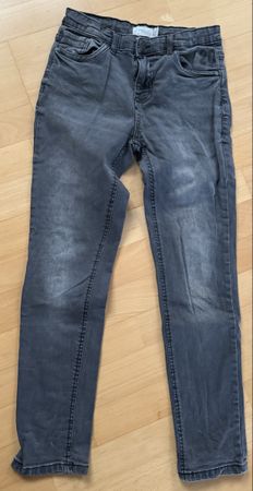 Kinder Jeans dunkelgrau Gr. 11-12 Jahre 146/152 Sommer 👖