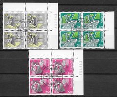 1989-90: Mensch und Beruf I Viererblock Serie Nr.782--784 ET