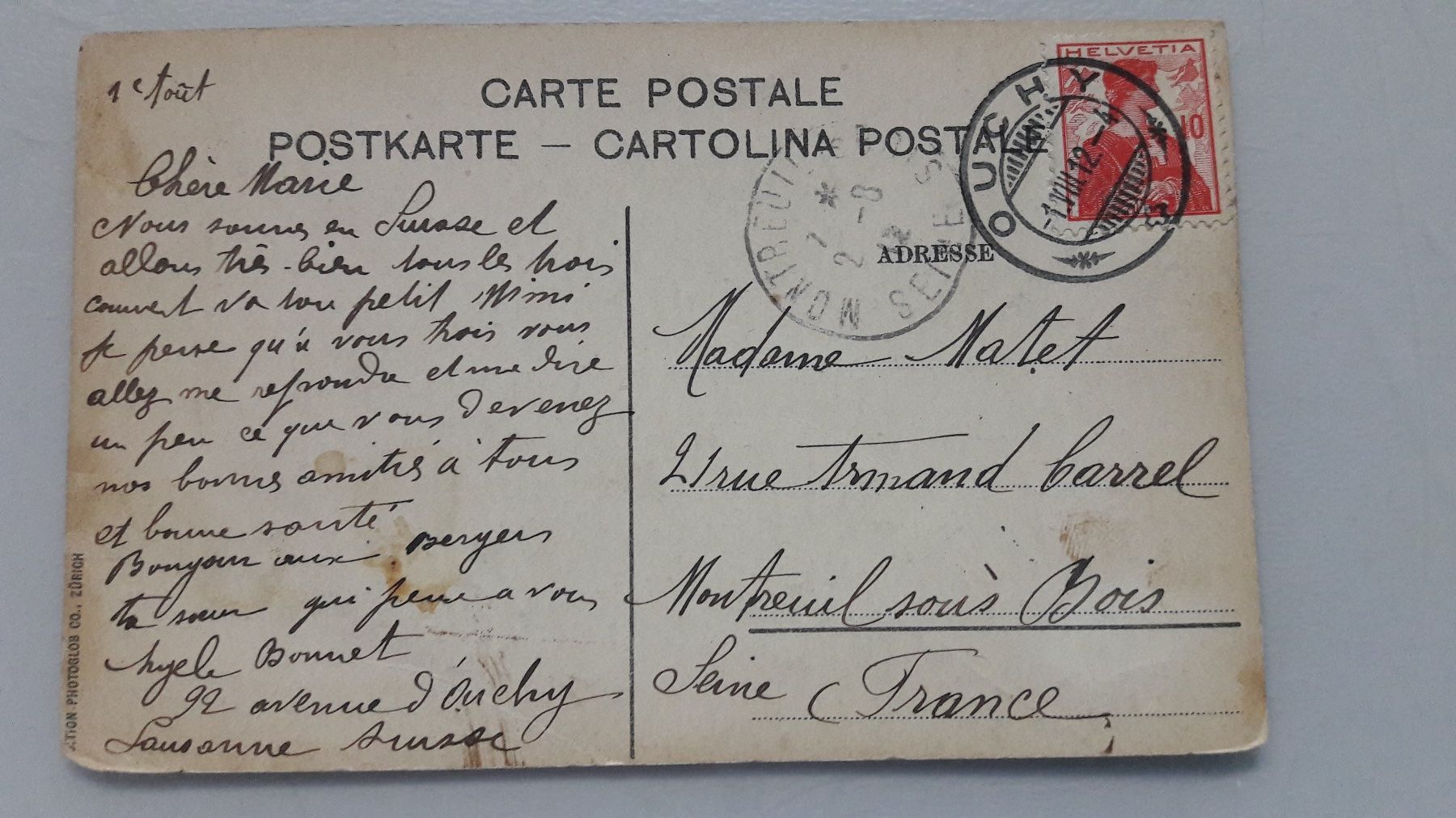 Cartoline postali: Oeschinensee mit Blüemlisalp – Usato da Sargans venduto da nicsam1815 1
