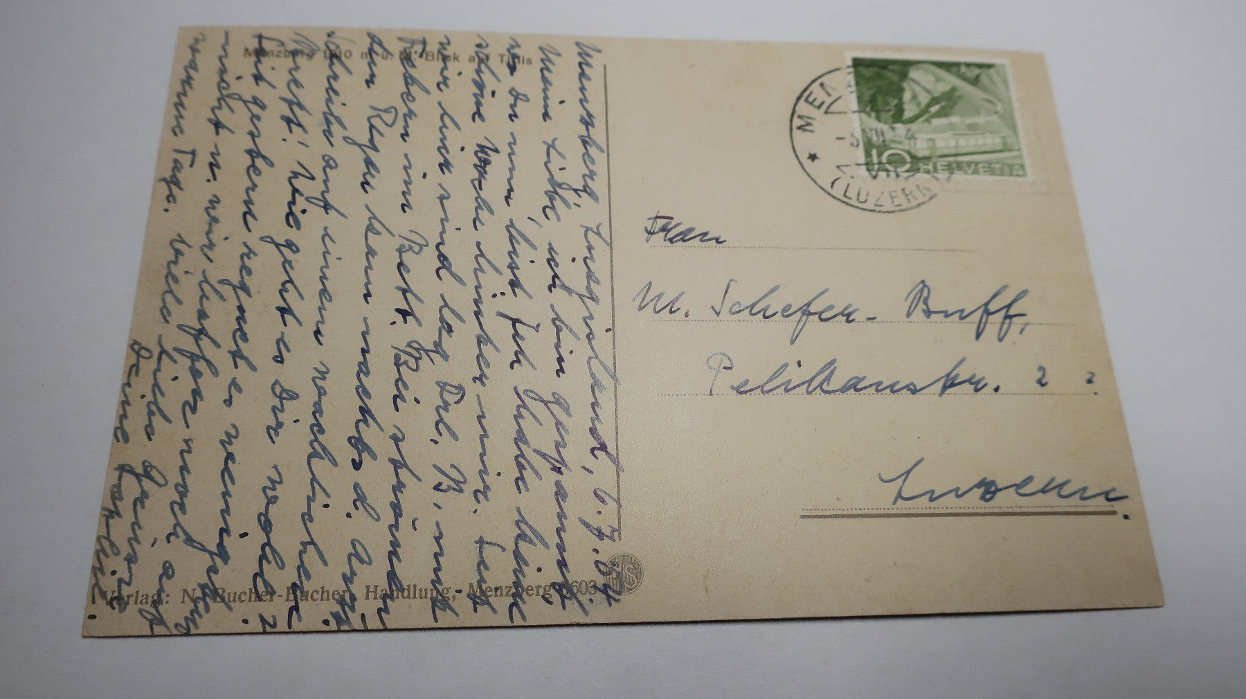 Cartes postales: Menzberg Blick auf Titlis – D'occasion à Cormoret par Pascalll2001 3