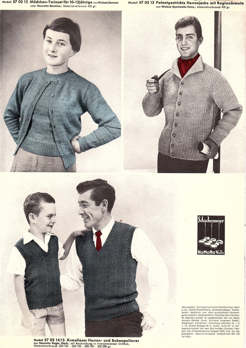 Riviste & Magazine: Heft Strickmoden 1957 Schtrickanleitung – Usato da Mörschwil venduto da lindaswunderkiste 1