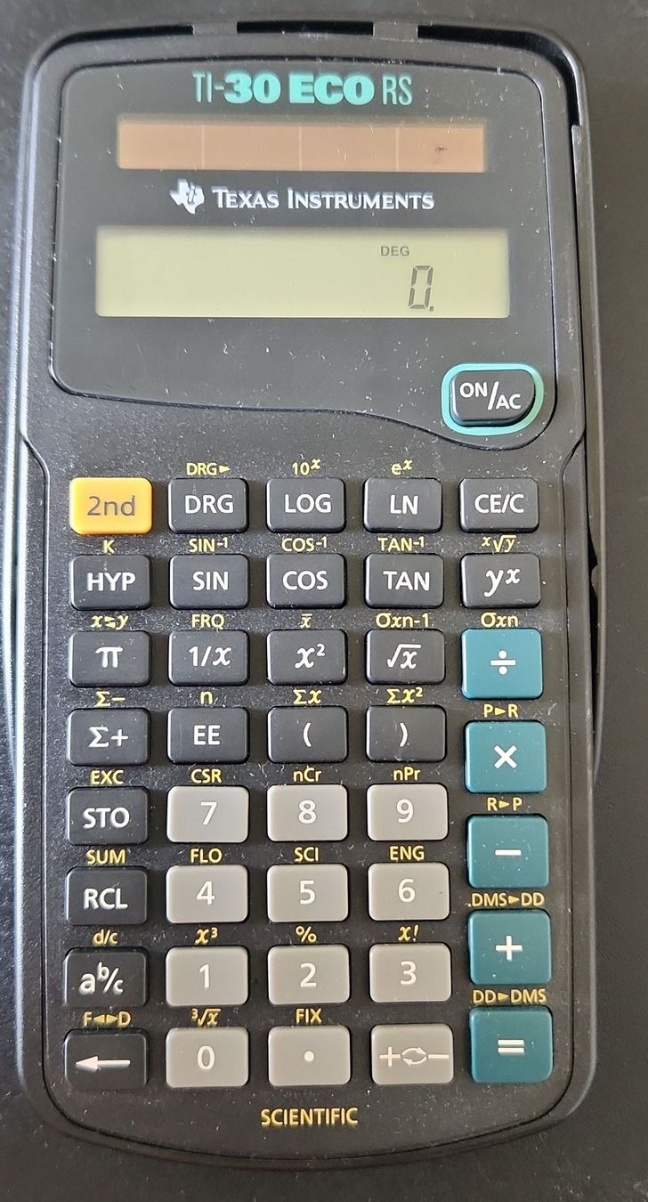 Taschenrechner: Texas Instruments TI-30 ECO RS Scientific Calculator – Gebraucht aus La Neuveville von Gary.T
