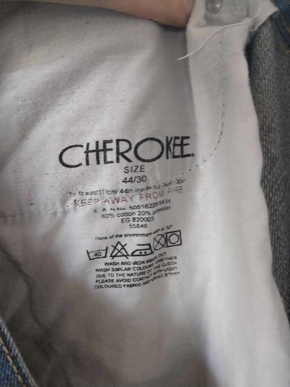 Jeans: Jeans Cherokee Blau Bootcut 44inch breit, 30 lang – Gebraucht aus Baden von TellsKuchenhaus 6