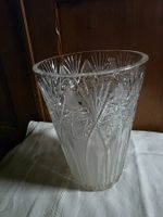 Kristall Glas Vase gross schwer 26 cm