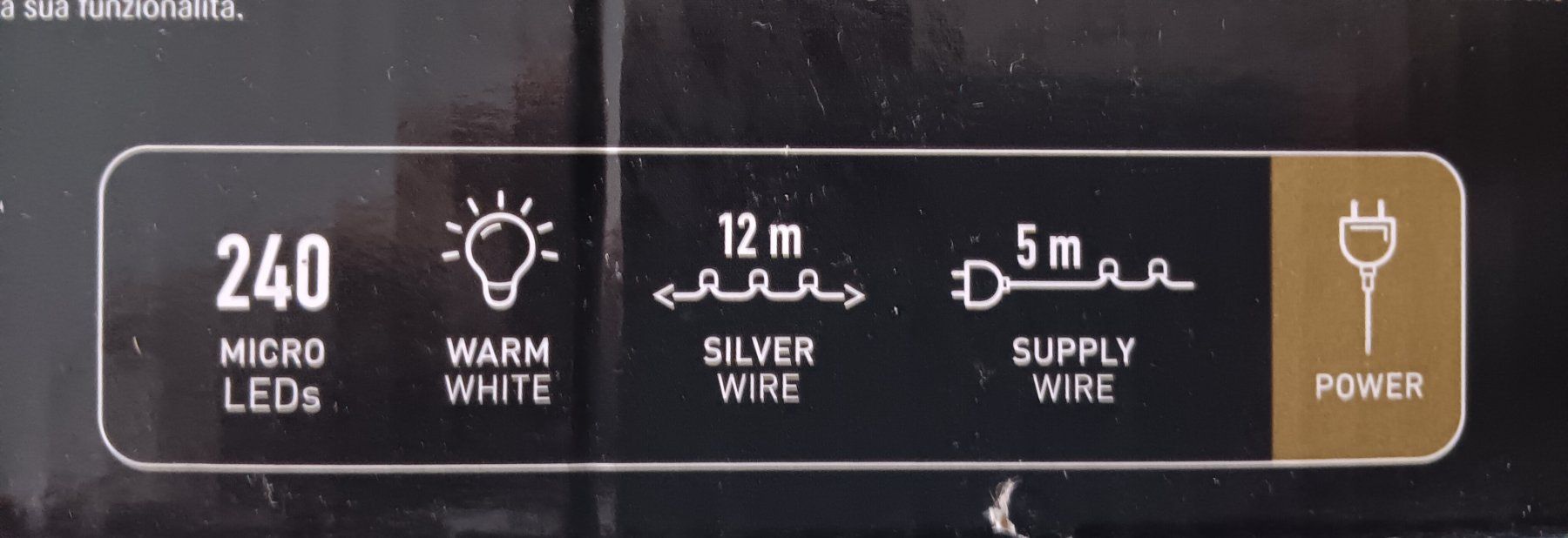 Migros Ghirlande e barre luminose: LICHTERKETTE 240 LEDs 12Meter warmweiss NEU – Nuovo (secondo la descrizione) da Aarau venduto da Yeeaaah 1