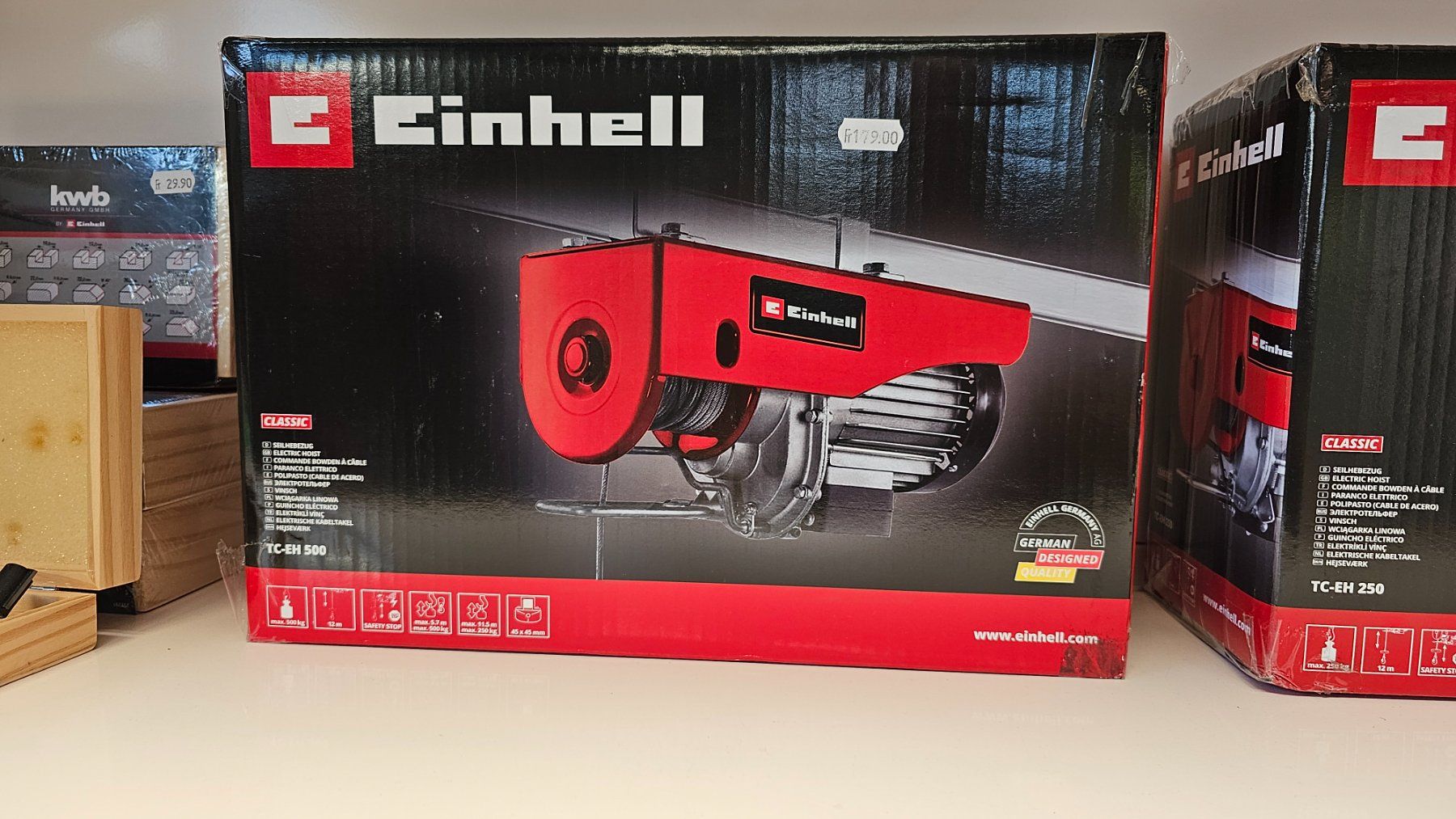 Einhell Altro per stoccaggio & trasporto: Einhell Seilhebezug TC-EH 500 – Nuovo e nell'imballaggio originale da Koppigen venduto da Bracher_Mail-House 1