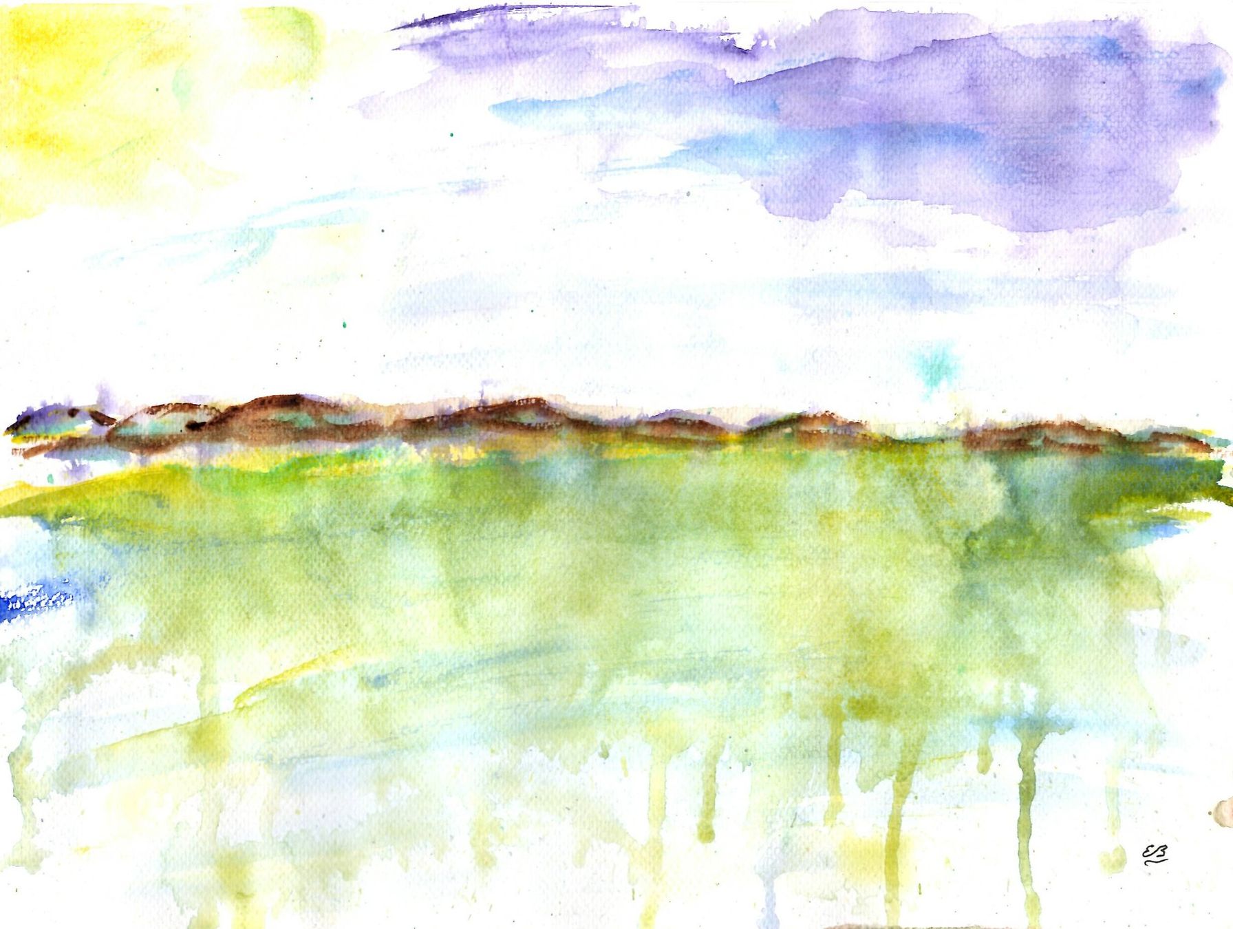Dipinti: Aquarell: Leichte Landschaft – Usato da Fribourg venduto da erw_68dx