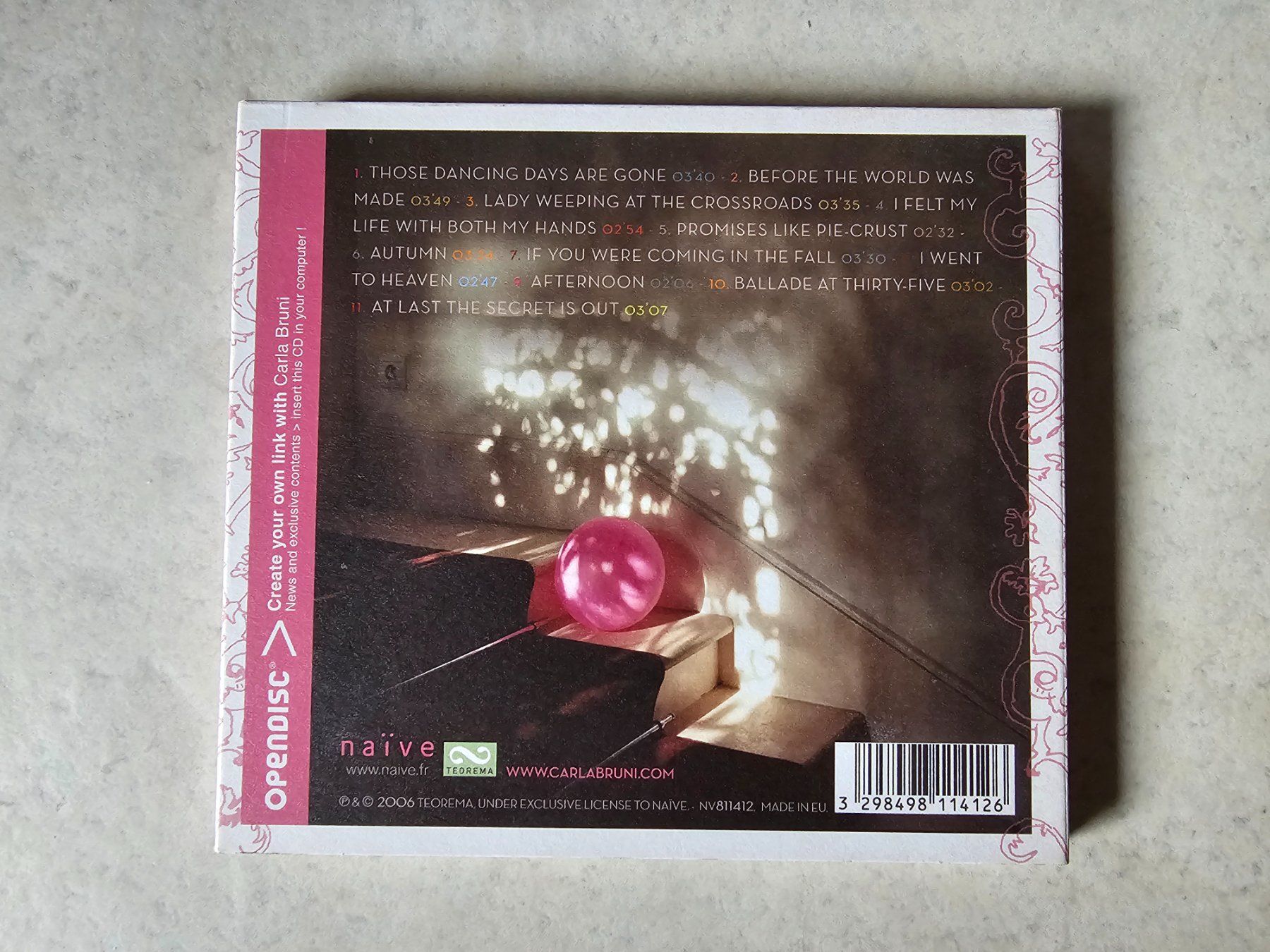 CD: Carla Bruni  -  No Promises – Usato da Schneisingen venduto da backstore24 1
