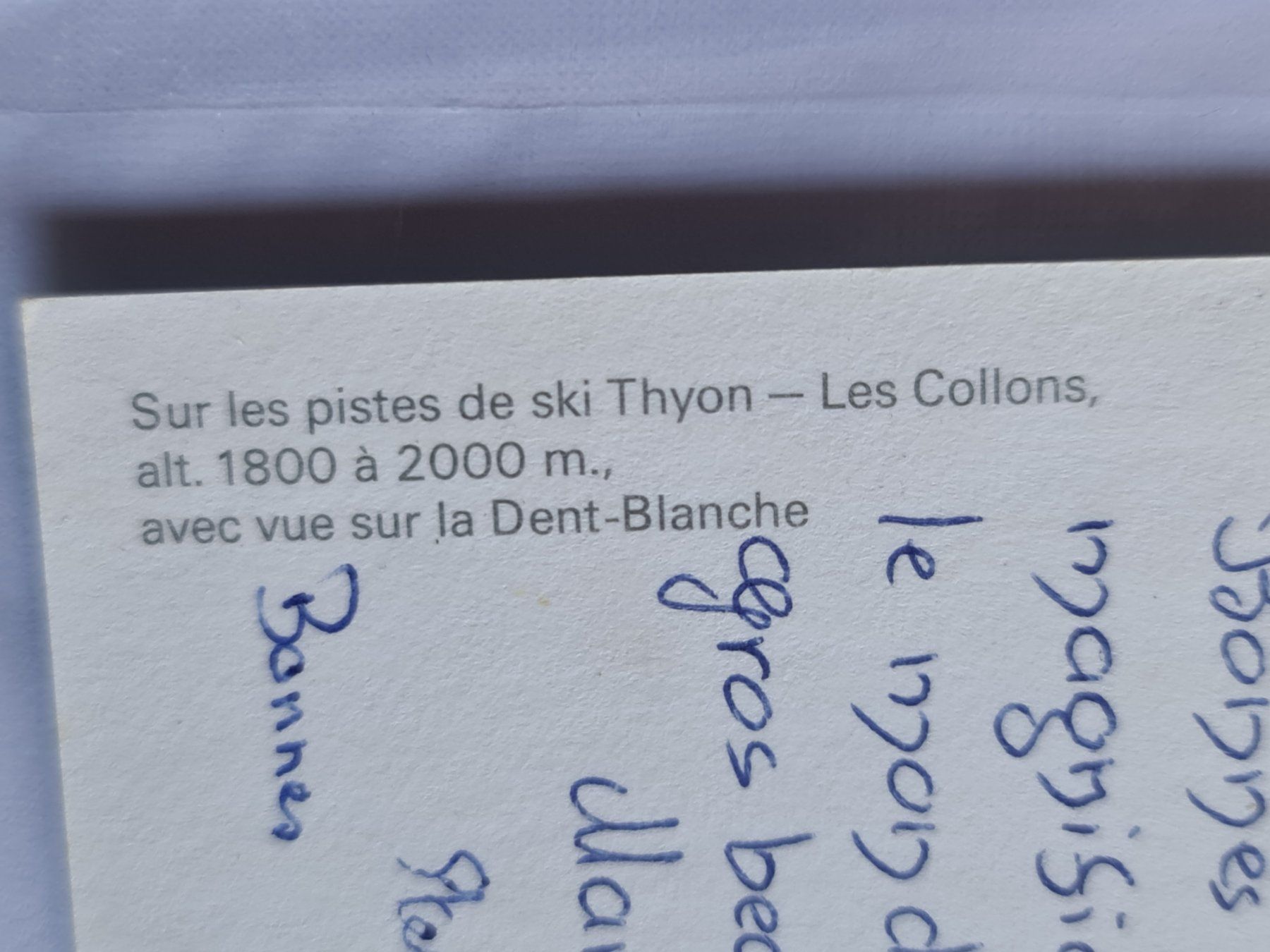Cartoline postali: Thyon Les Collons - Vintage Ansichtskarte, Winter 1984! – Usato da Dintikon venduto da Vexi 2
