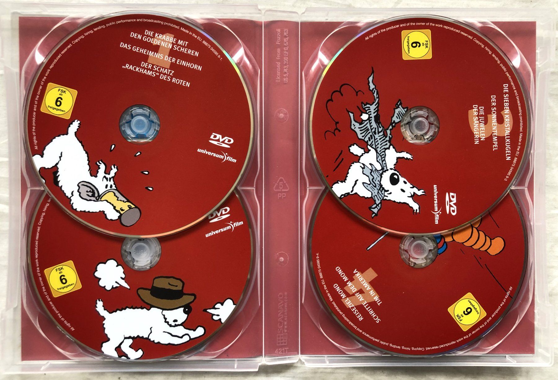 Tutti i DVDs: Tim & Struppi - Collection 2 [4 DVDs] – Usato da Schaffhausen venduto da durruti 2