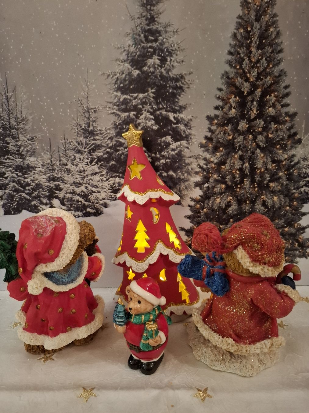 Tutte le decorazioni: WEIHNACHTSBÄRCHEN MIT TEELICHT BÄUMLI – Nuovo (secondo la descrizione) da Gretzenbach venduto da schibaya 7