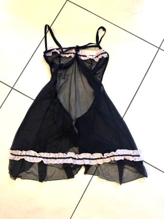 NEU: schwarzes Negligee - Gr. S