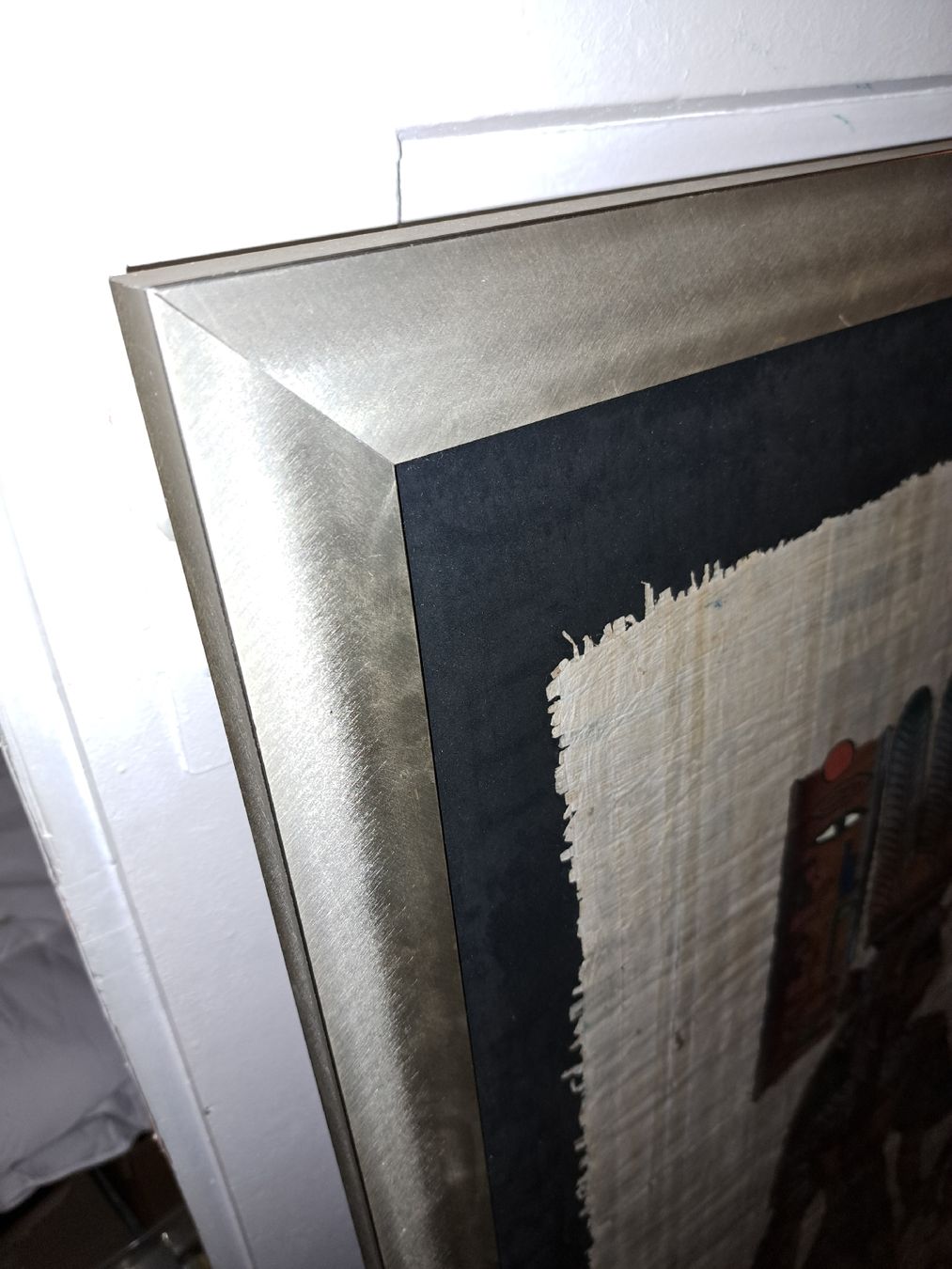 Poster & Bilder: Grosses Papyrus Bild mit Rahmen, Alurahmen schwer – Gebraucht aus Kölliken von Upcycling-by-Mc-TAM 2